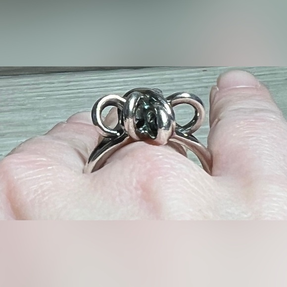 Vintage Handmade Sterling Silver Designer RD Knotted Weave Band Ring, Size 12 - Picture 11 of 12